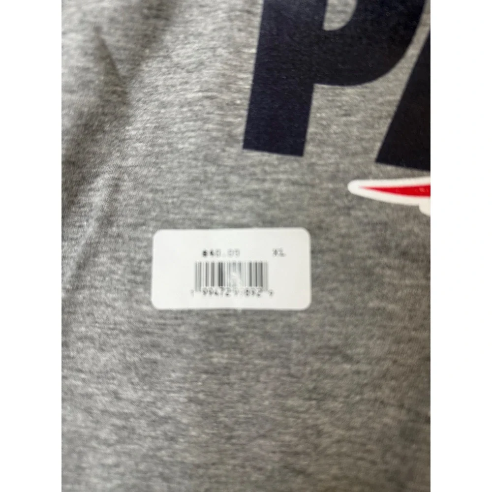 Nike New England Patriots Super Bowl LII Go Pats T-Shirt Mens XL Gray NFL Tee